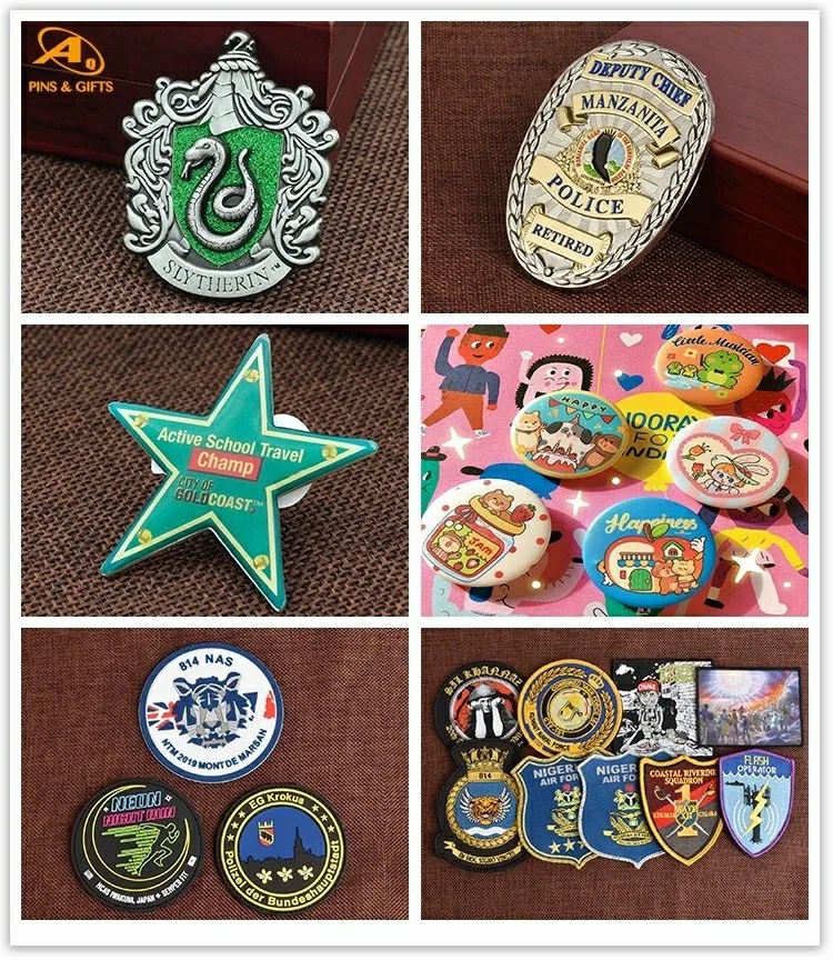 Badge | China Wholesale Custom Woven Embroidery Military Police Metal Led Football Acrylic Pvc Gift Alloy Car Name Safety Security Officer Button Lapel Enamel Pin Badge