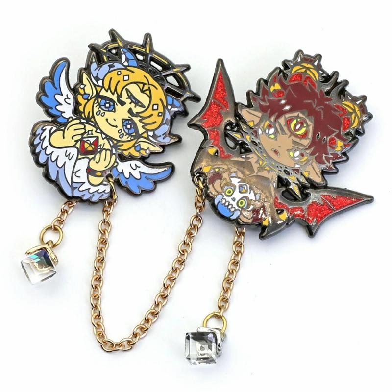 Badge | Wholesale Bulk Soft Hard Enamel Pin Manufacturer Souvenir Promotional Gift Sneaker Metal Pin Badge Horror Gold Kpop Cat Cute Pokemon Anime Custom Lapel Pin