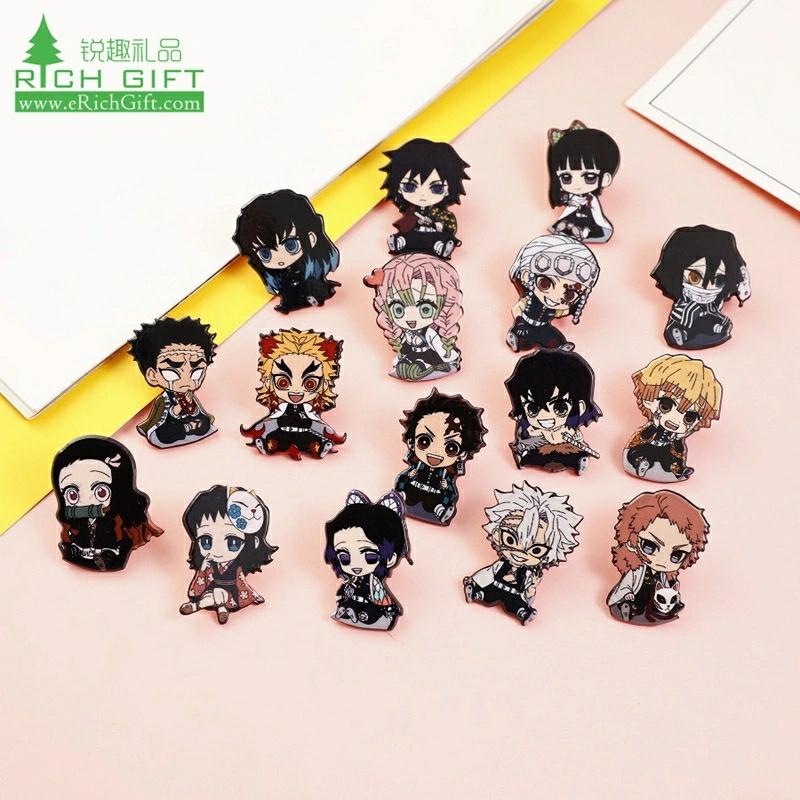 Badge | Wholesale Bulk Soft Hard Enamel Pin Manufacturer Souvenir Promotional Gift Sneaker Metal Pin Badge Horror Gold Kpop Cat Cute Pokemon Anime Custom Lapel Pin