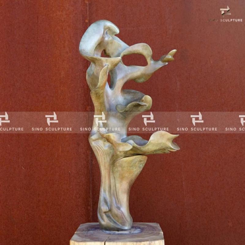 Carving & Sculpture | Abstract Patina Bronze Davonte Sculpture