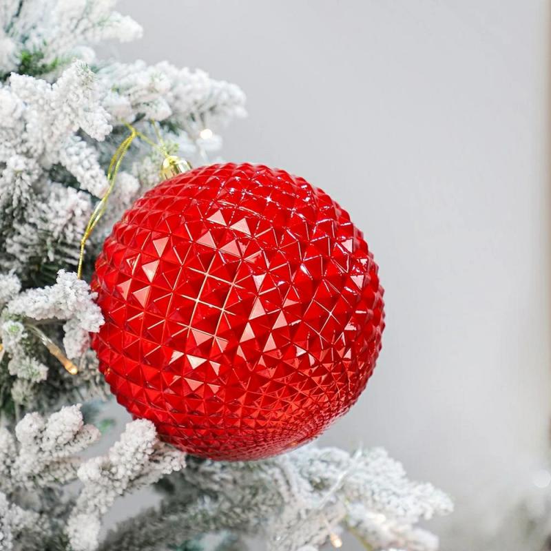 Christmas Gifts & Crafts | New Design Big Size 20Cm Special Plastic Ball Tree Hanging Ornaments