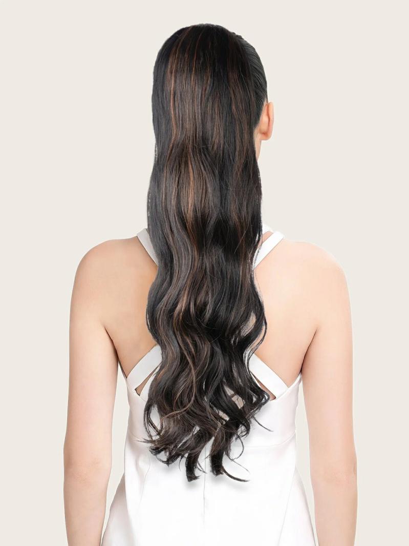 Hair Extension | High Quality Synthetic Hair Ponytail Extension Curly Wave Long 31 Inches 205G Ponytail Hair Extension