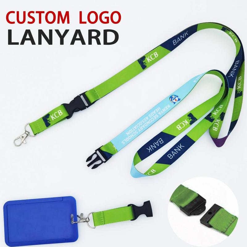 Lanyard | Custom Logo Id Card Holder Promotional Gift Vip Silk Printing Neck Woven Polyester Heat Transfer Wrist Exhibition 2Cm Personalized Neck Yoyo Badge Reels Lanyard