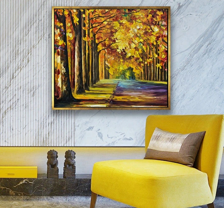 Oil Painting | 3D Lenticular, Oil Painting Of Forest