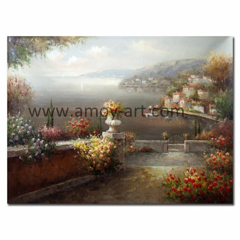 Oil Painting | Handpainted Mediterranean Landscape Oil Painting On Canvas