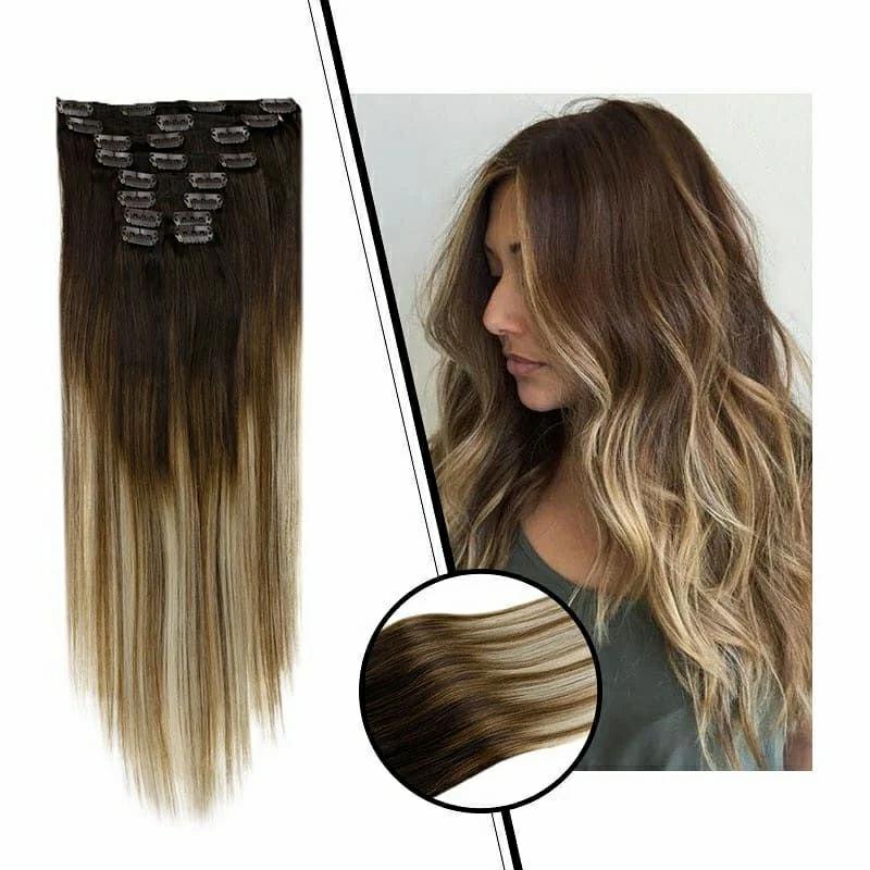 Hair Extension | Wholesale Double Drawn 100% Human Remy Hair Clip In Hair Extension