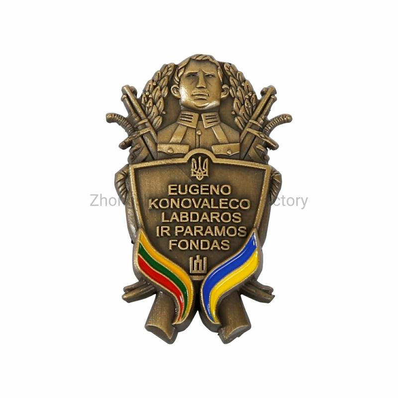 Badge | Bsci Factory Made Custom Metal Enamel Badge Lapel Pin Gold Emblem For Gift/Promotion/Souvinir