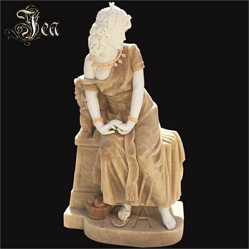 Carving & Sculpture | Beautiful Real Life Size Marble Stone Carving Lady Statue For Garden